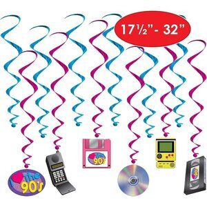 5 Sets of I Love The 90's Whirls